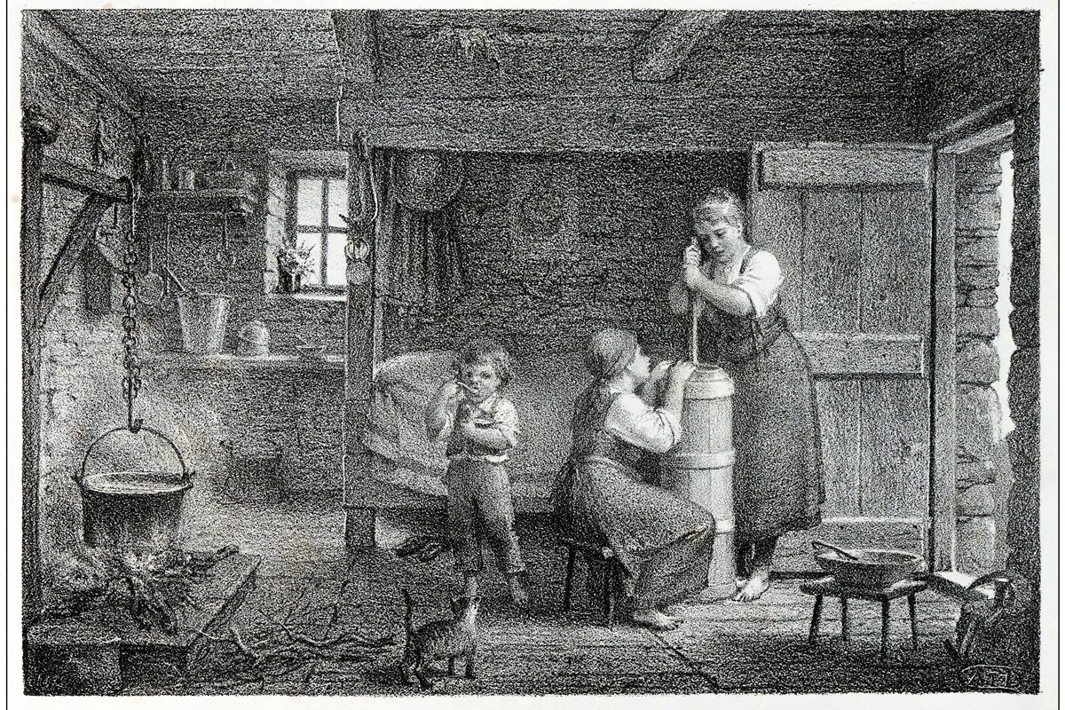 Come si faceva il burro