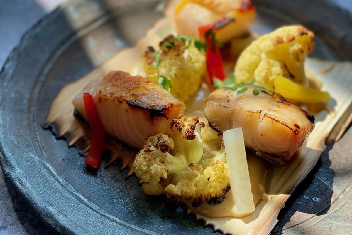 Piatto con koji koji del ristorante Dinings SW3