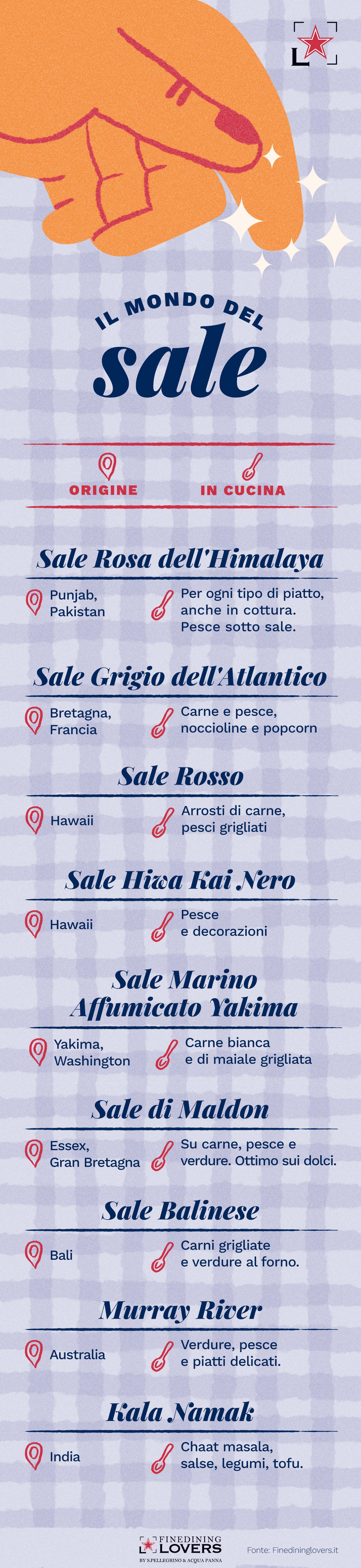 Il mondo del sale infografica Finedininglovers