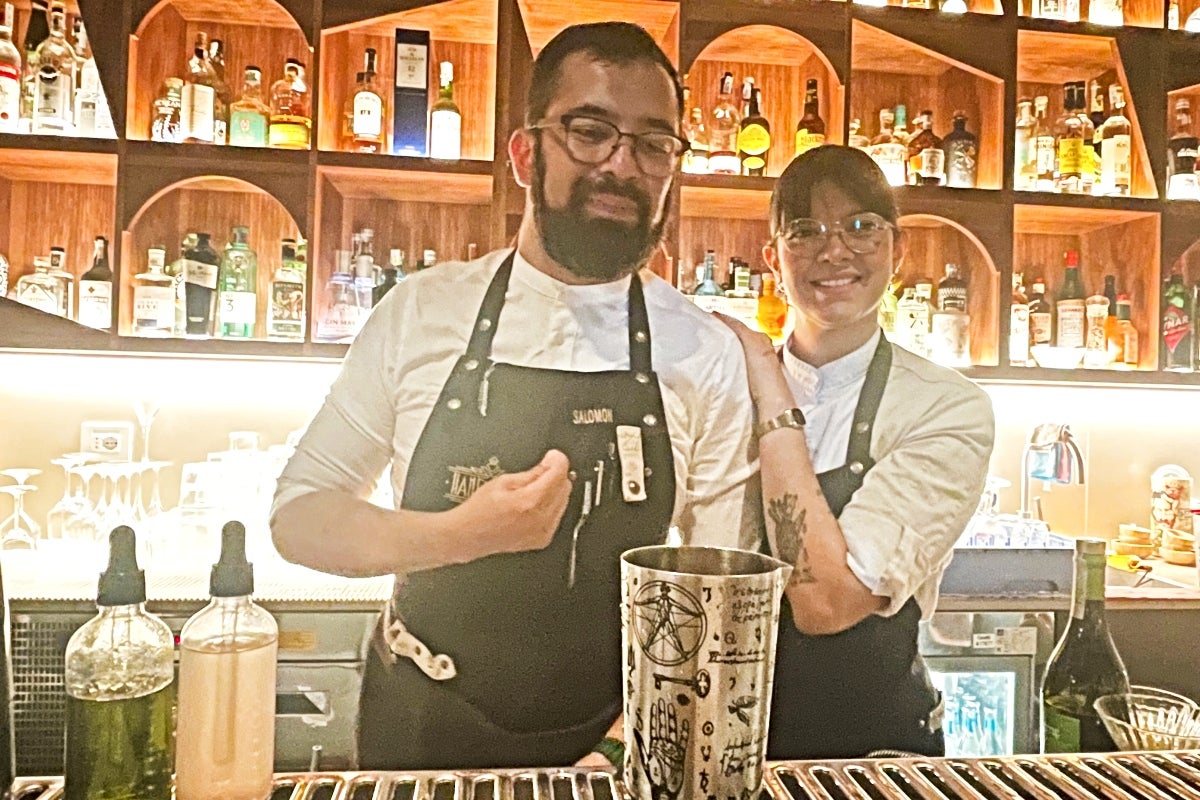 Odett Cruz e Salomon Espino