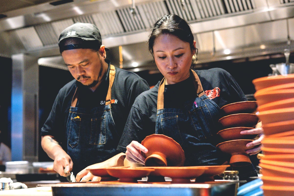 Napol ‘Joe’ Jantraget e Saki Hoshino