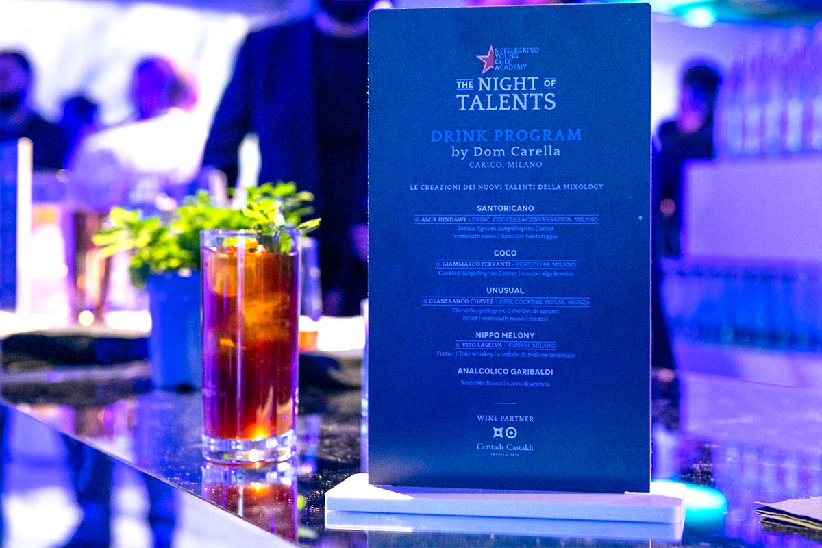 S.Pellegrino Young Chef Gala Dinner Italia Finale Regionale Menu