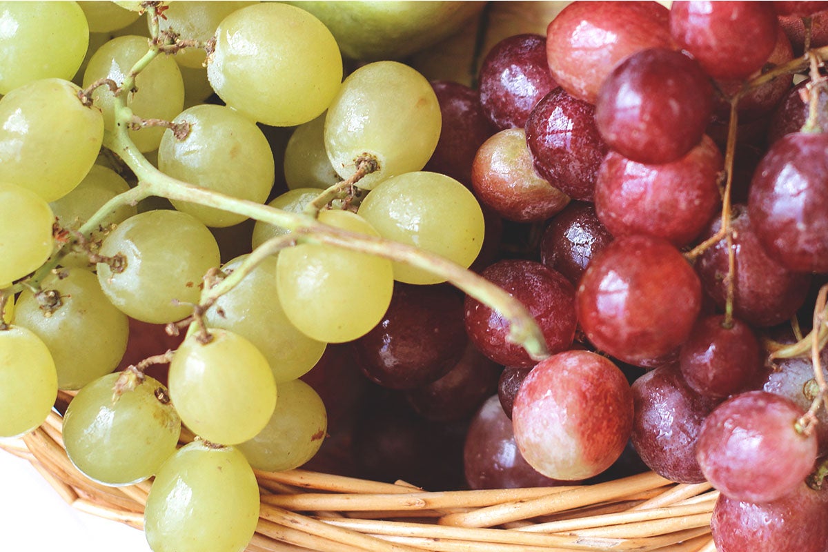 Uva bianca e rossa