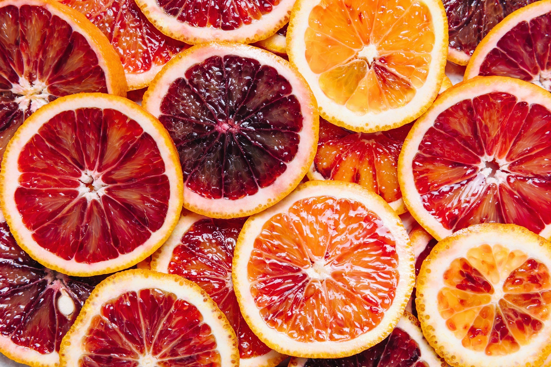 fette di arance rosse