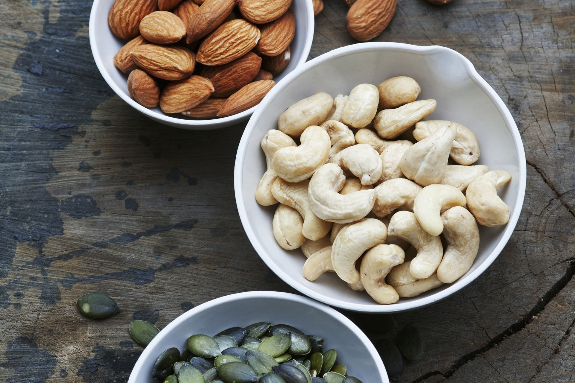 anacardi mandorle e semi di zucca