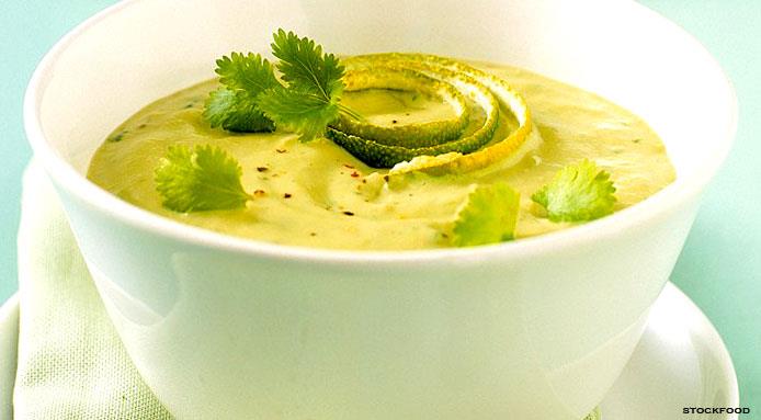Zuppa con avocado