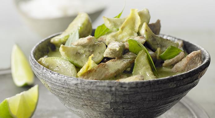 avocado e curry verde