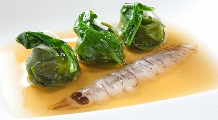 tortelli verdi burro acciughe pannocchie