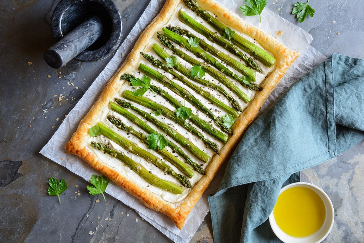 Torta salata asparagi e ricotta senza uova