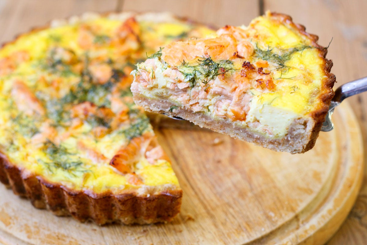 Torta salata salmone e finocchi - Fine Dining Lovers