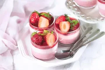 mousse di fragole