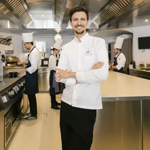 Paolo Griffa in cucina