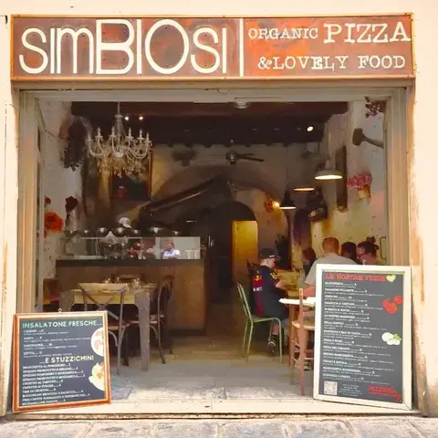SimBIOsi Organic Pizza and lovely food