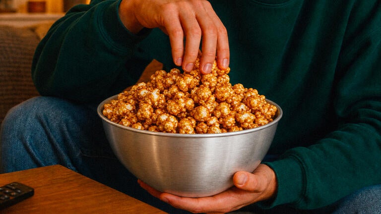 Popcorn al burro e sciroppo d'acero
