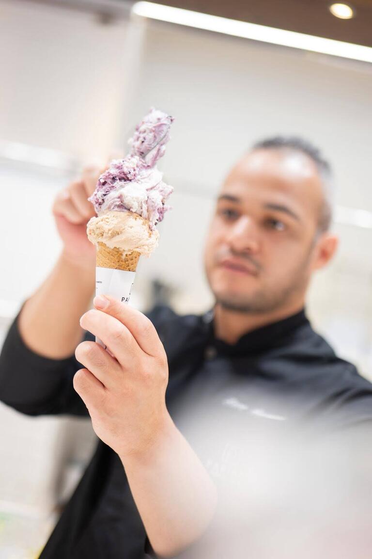 Luca Aspesani gelatiere Pariani pasticcerie