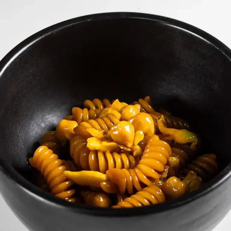 Borgia_Fusilli al bronzo pastificio Barilla brodetto di granchio blu allo zafferano ceci limone e olio all alloro 2