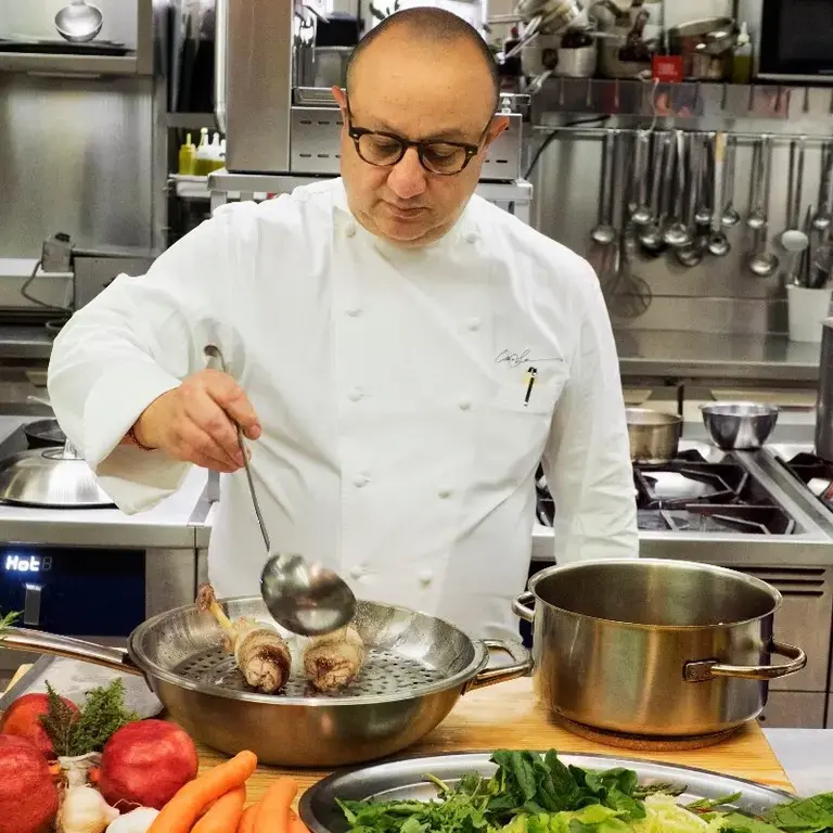 Ciccio Sultano in cucina