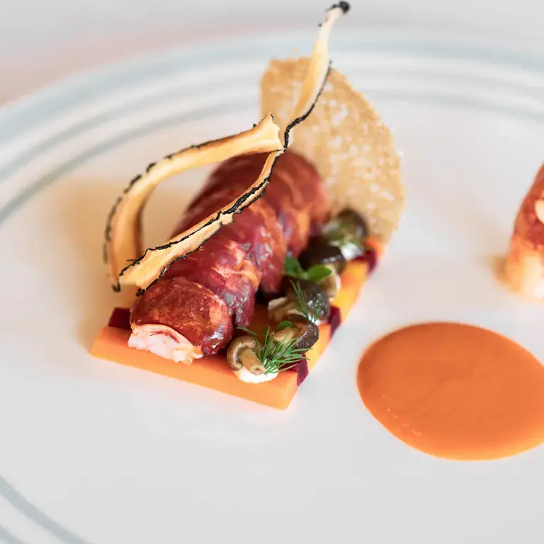 Il Pellicano_astice blu radice rancio salsa arachidi