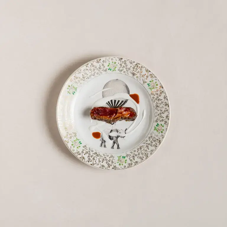 Pluma di maiale Iberico,burrata e ricci di mare