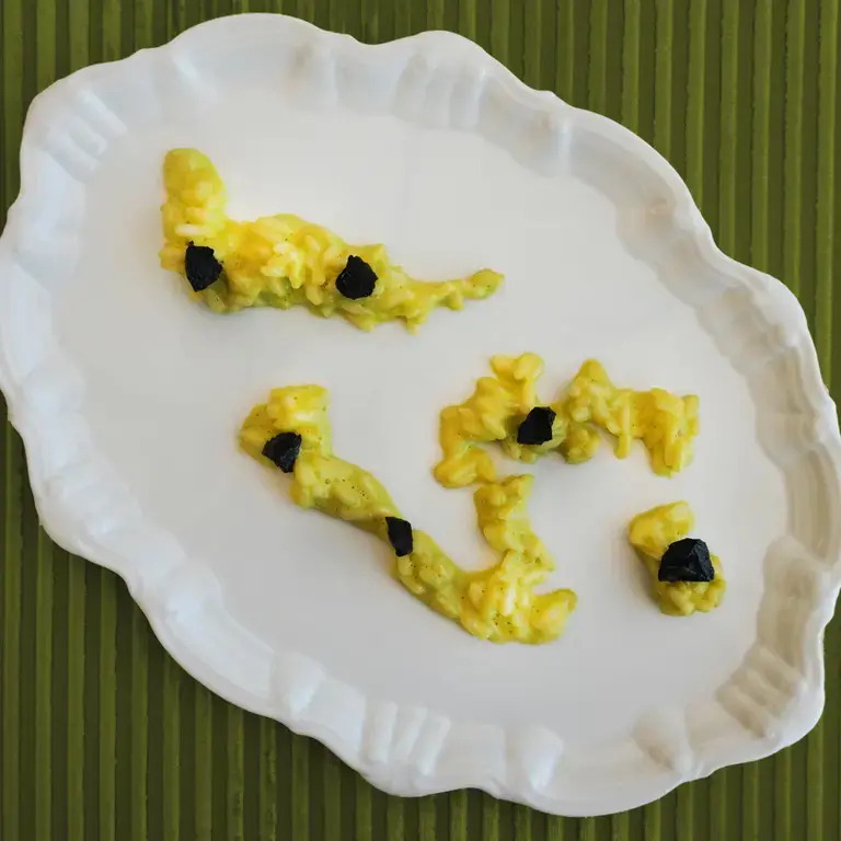 Riso alla foglia di fico noce del nocino