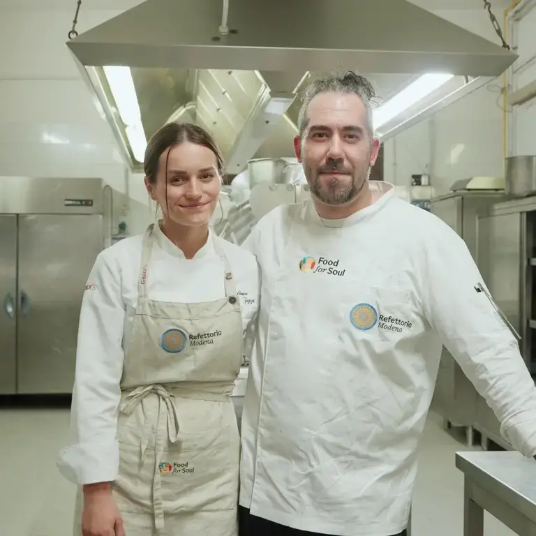 Zojza e Ingrao Refettorio Modena