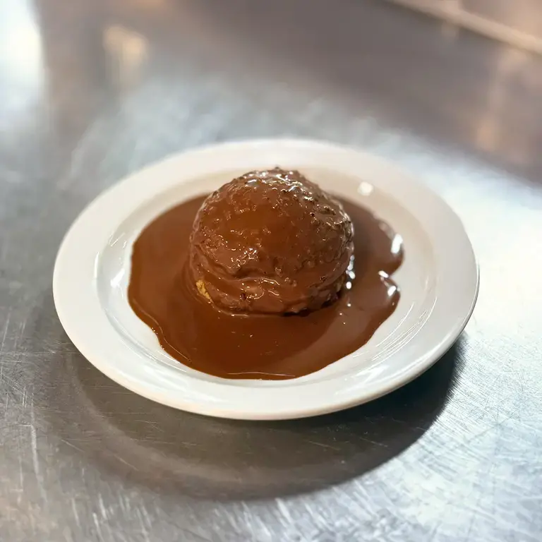 Paris-breast con crema pasticcera e ganache al cioccolato