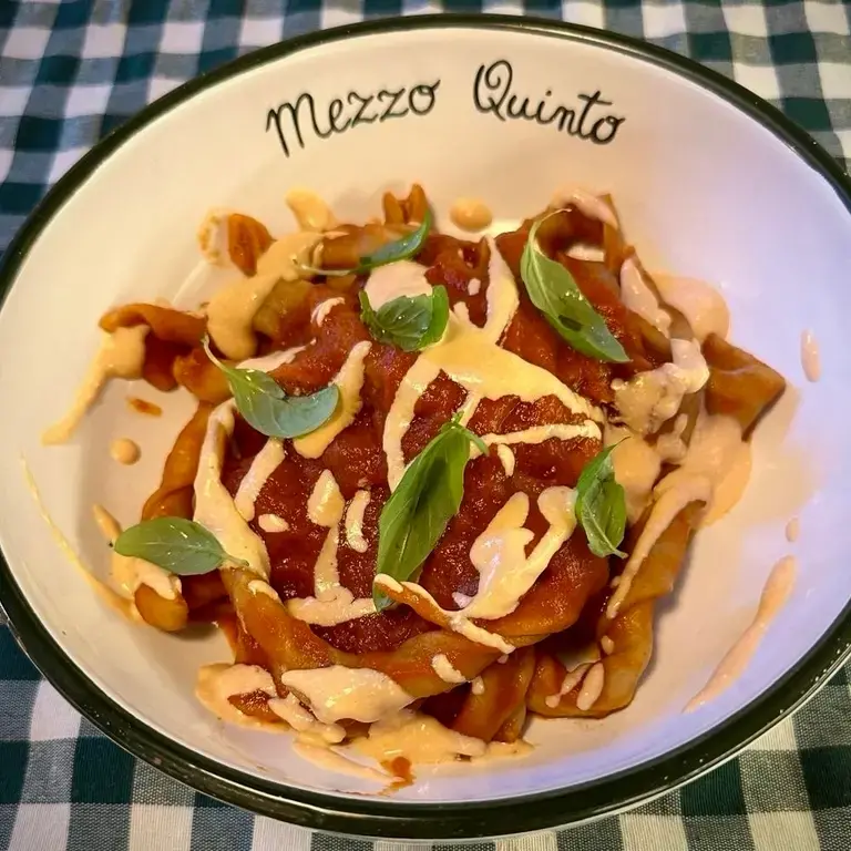 Sagne Torte pomodoro e ricotta forte (o scante) di Mezzo Quinto Osteria