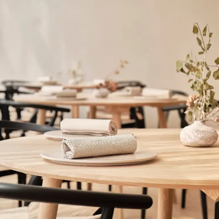 Un dettaglio della mise en place di Abba