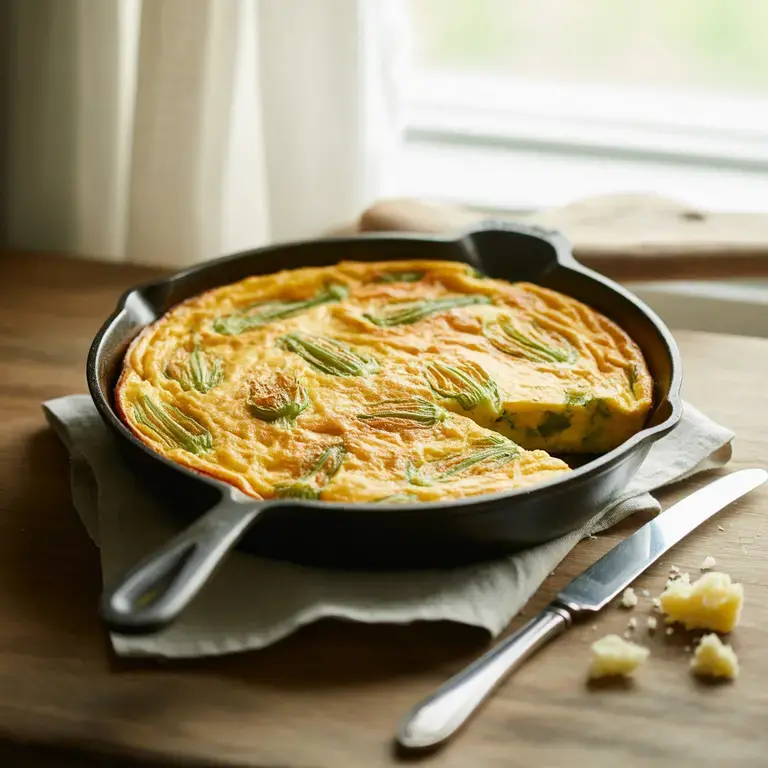 frittata con fiori di zucchina - Fine Dining Lovers