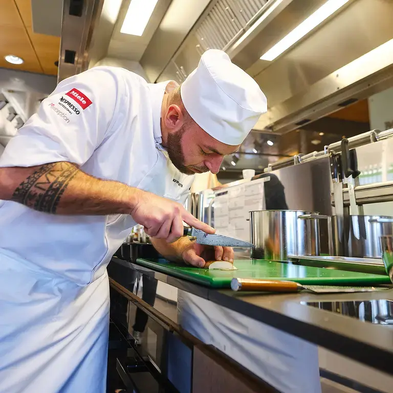 Noah Wynants al lavoro