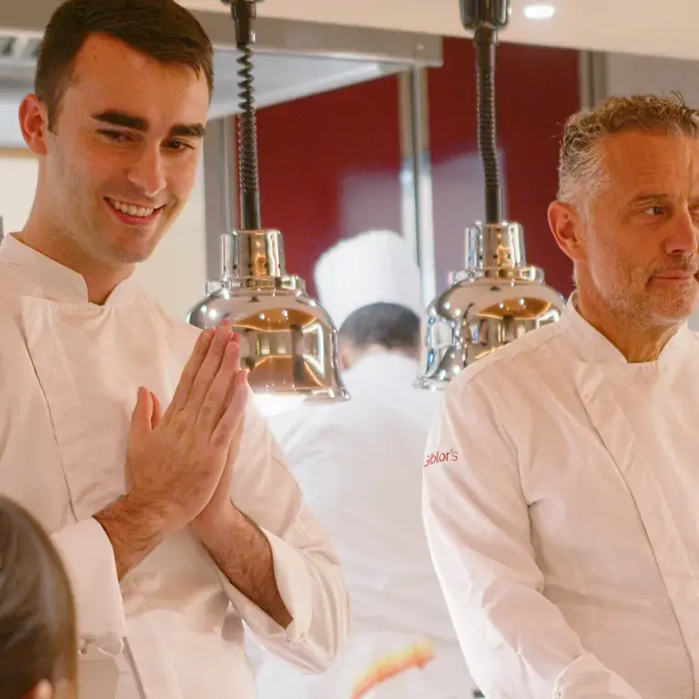 Cena Perbellini-Tizzanini: il saluto degli chef