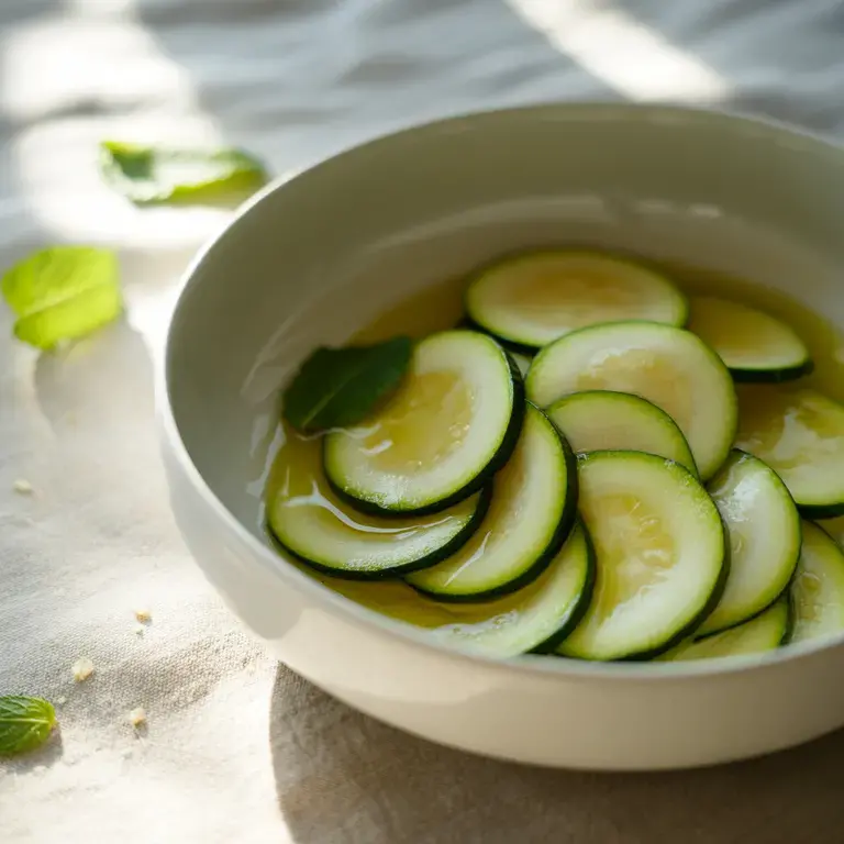 zucchine marinate crude - Fine Dining Lovers