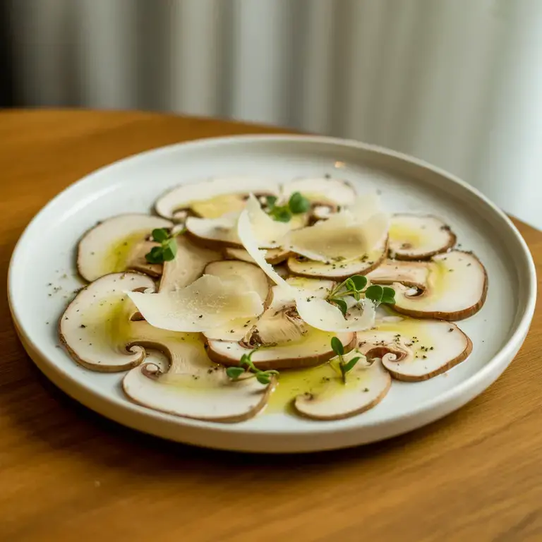 carpaccio di funghi porcini - Fine Dining Lovers