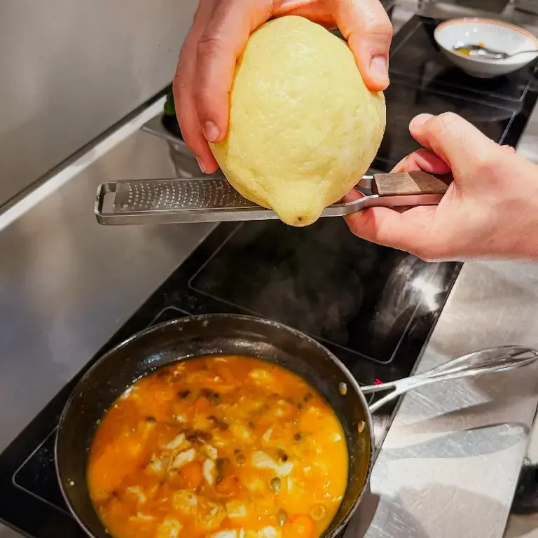 limone grattugiato - paccheri Langosteria