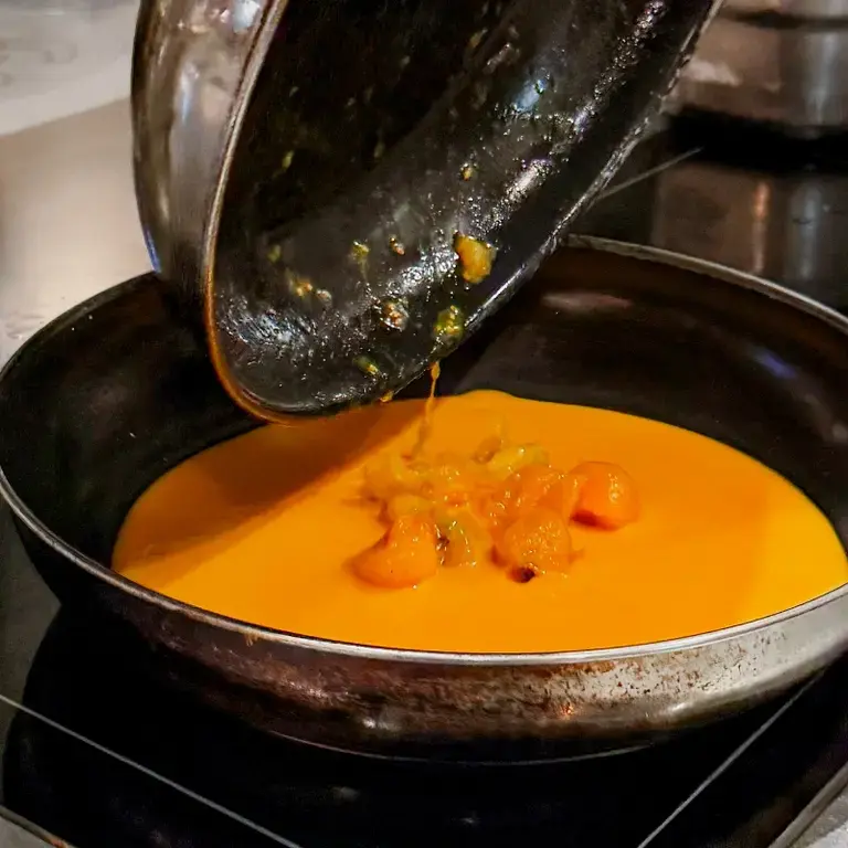 Salsa datterino giallo - paccheri Langosteria