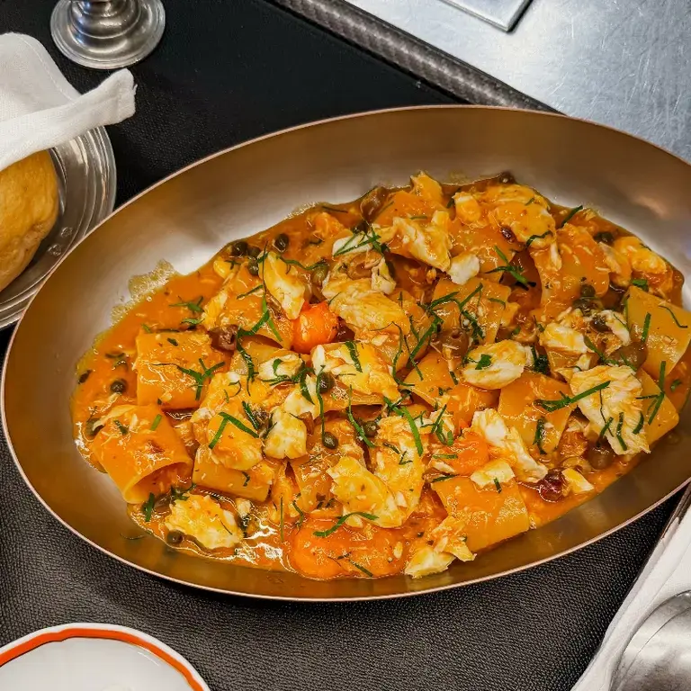 Paccheri al branzino di Langosteria - piatto da portata