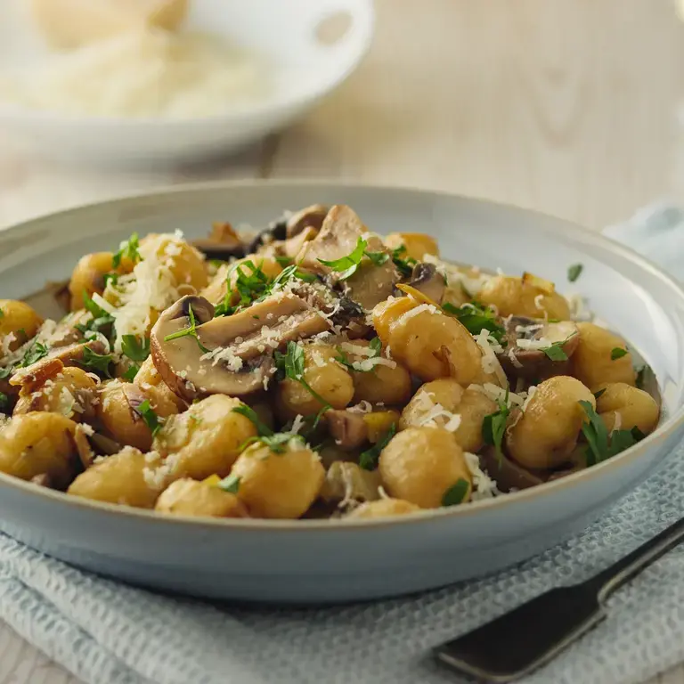 Gnocchi di castagne ai funghi