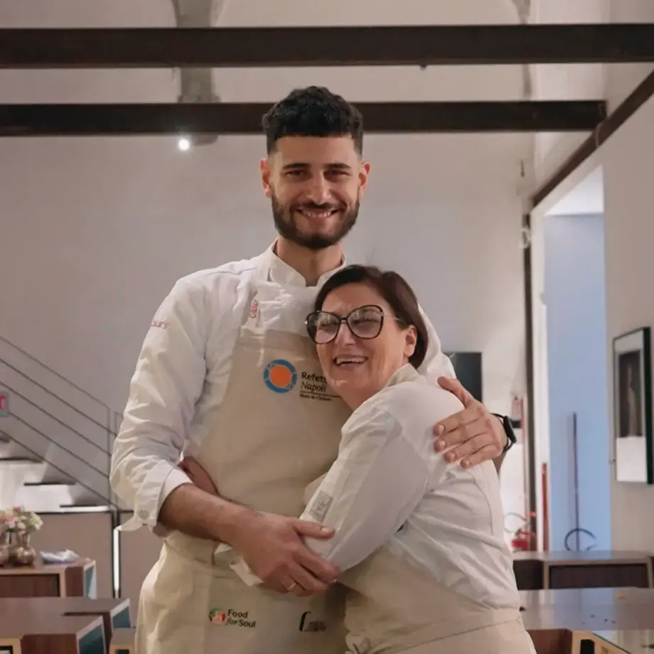 Refettorio Napoli chef Sabrina Russo e Alessio Magistro