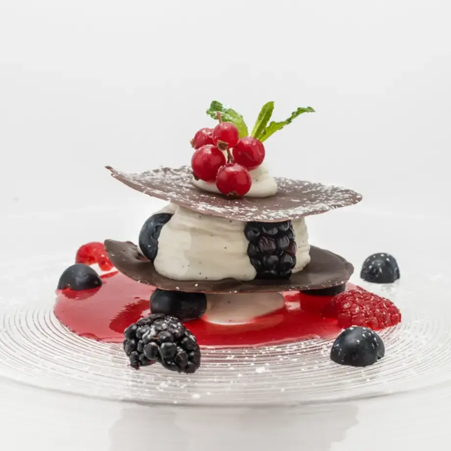 Torretta di cioccolato, frutti di bosco e mascarpone - Vitantonio Lombardo