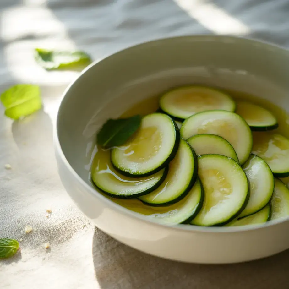 zucchine marinate crude - Fine Dining Lovers