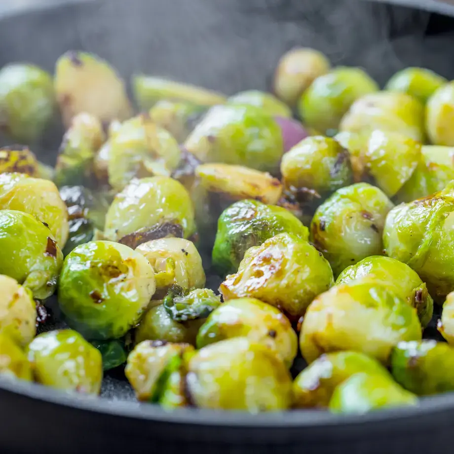 cavolini di bruxelles gratinati in padella - Fine Dining Lovers