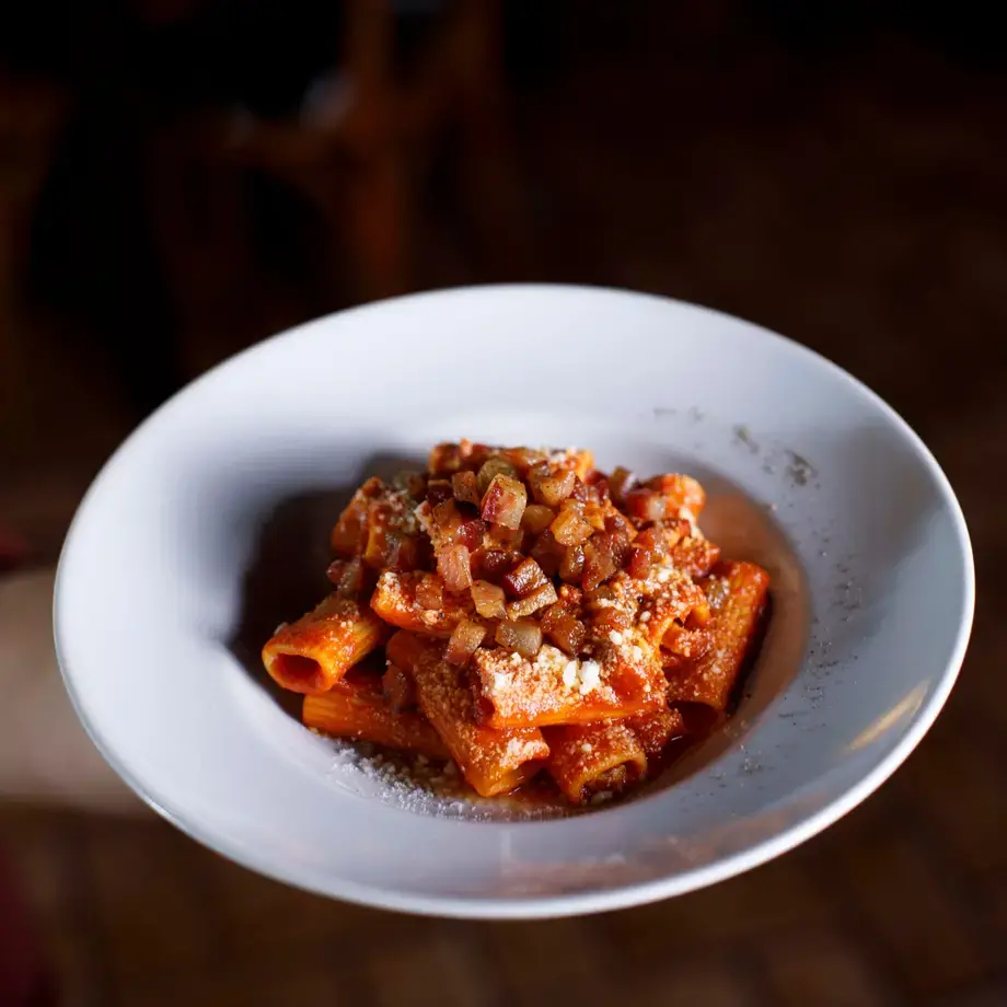 Amatriciana dell'Hostaria Grappolo d'Oro a Roma