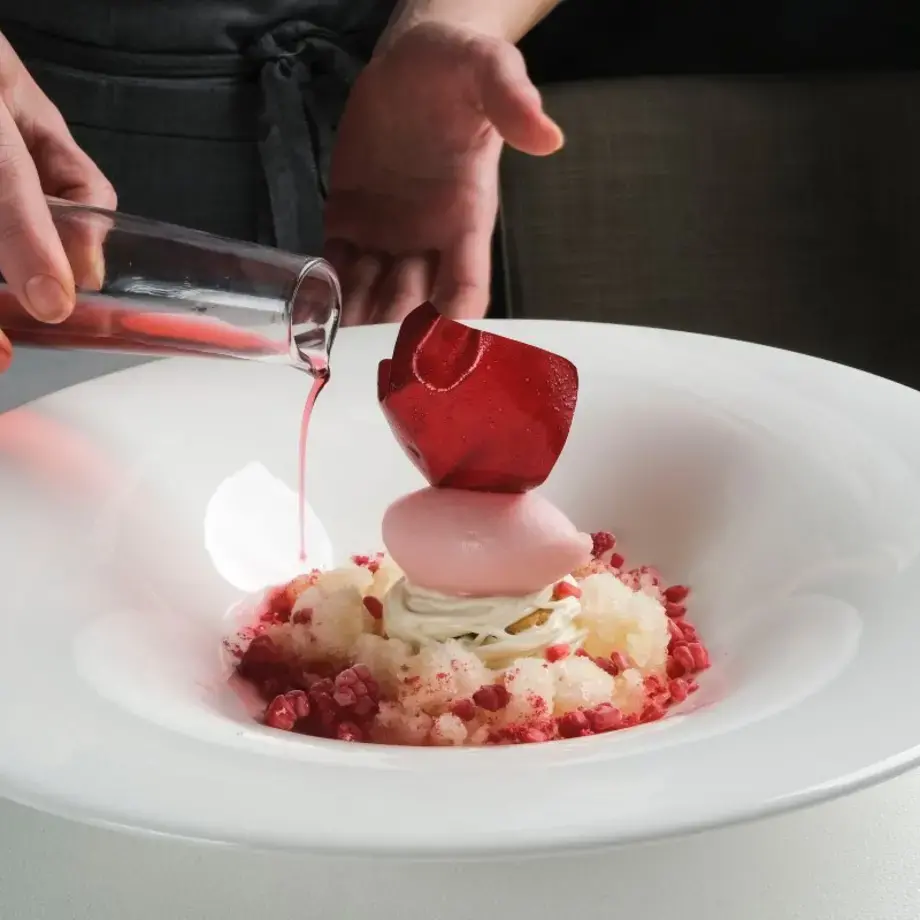 Un piatto di Villa Grey a Forte dei Marmi