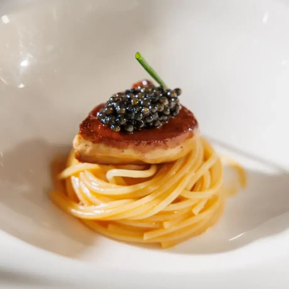 Un piatto dello chef Massimo Viglietti