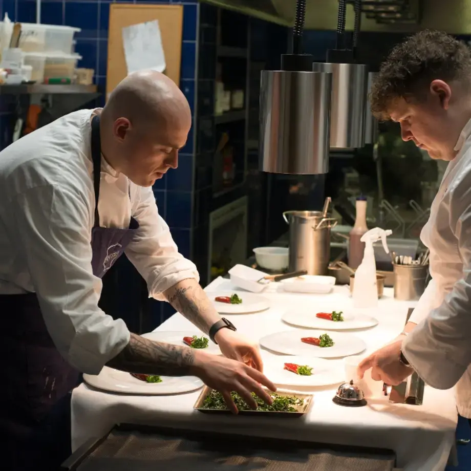 Gli chef Davide Caranchini e Andrea Casali