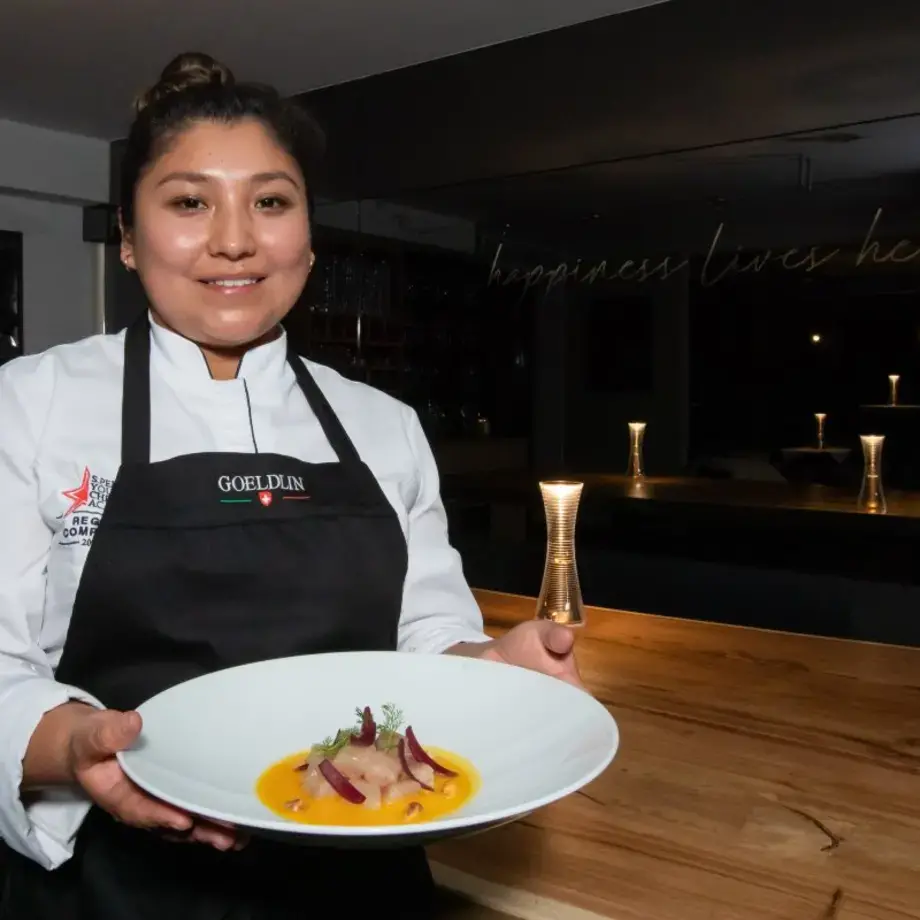 Intervista alla chef Katherine Rios, protagonista al SuperG di Courmayeur assieme ad Andrea Berton per una cena a 4 mani
