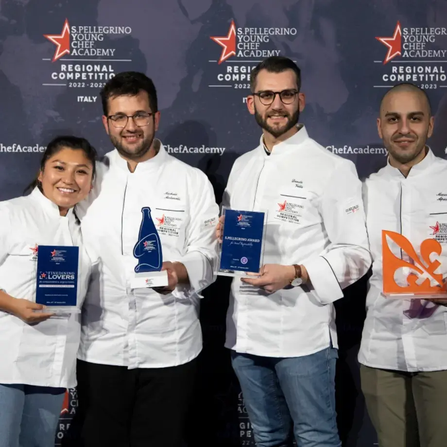 Vincitori region Italia della S.Pellegrino Young Chef Academy competition 2022-23