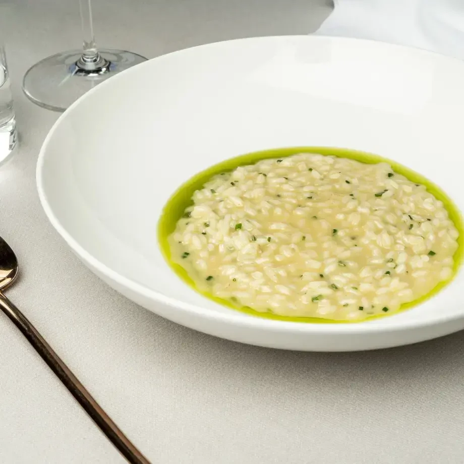 Risotto di rombo e limone alla brace