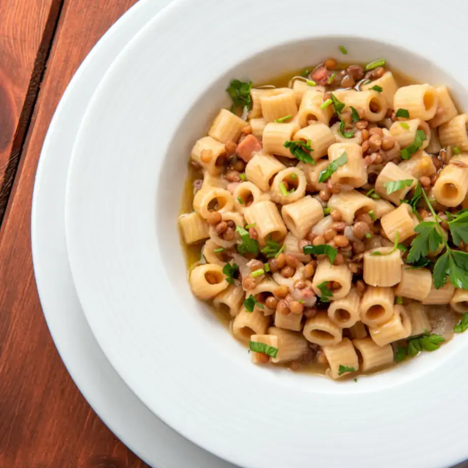 Pasta e lenticchie