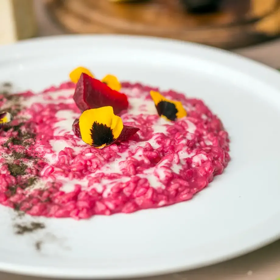 risotto alla barbabietola